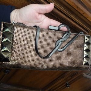 WHITING&DAVIS SWAROVSKY  METAL MESH EVENING  BAG WOMEN'S